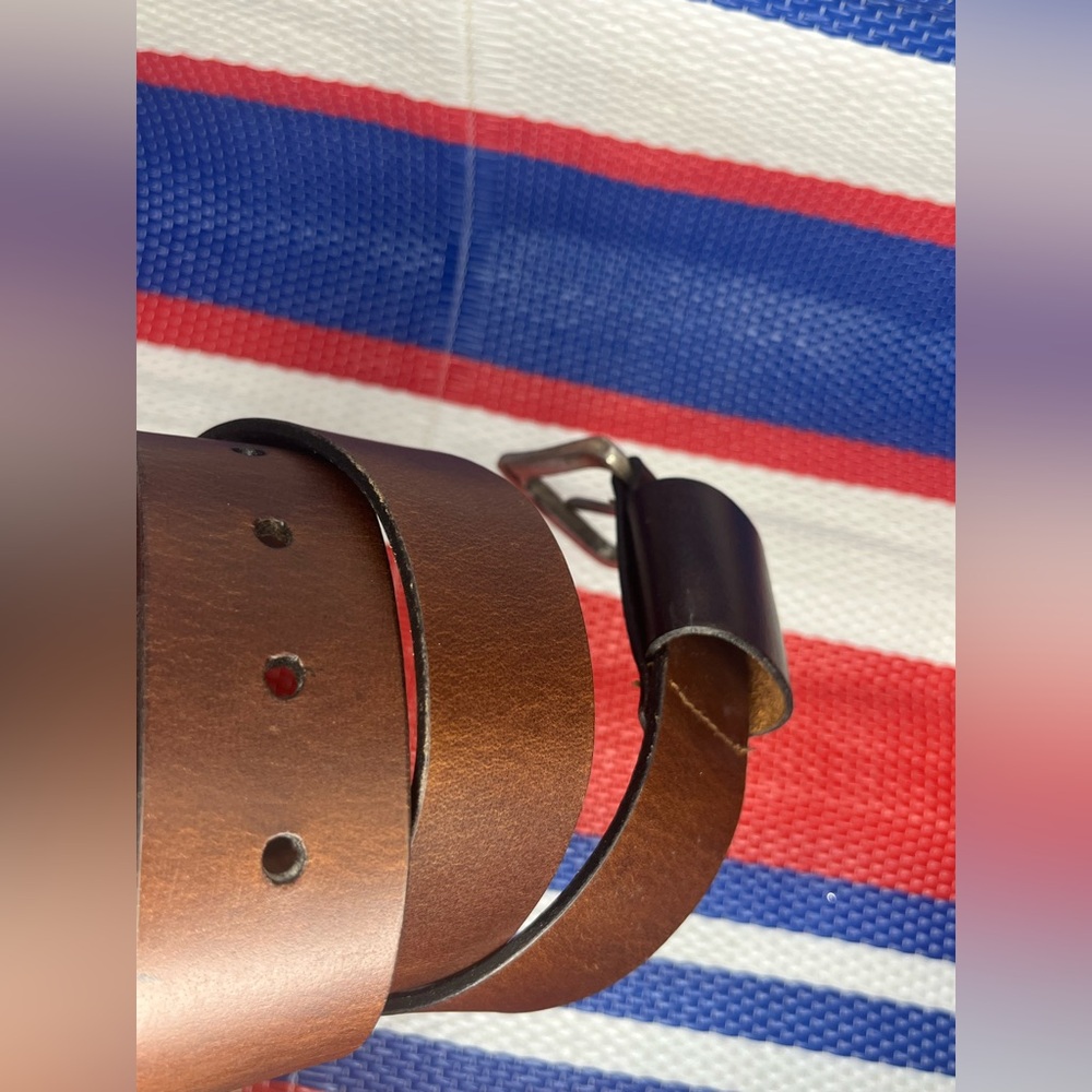 🥳✨ India Brown Genuine Leather Weatherproof Men's  Classic Elegant Vintage Belt - Picture 10 of 17